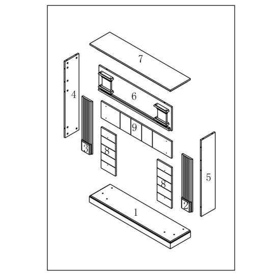SINED  Cream White Fireplace Frame is a product on offer at the best price