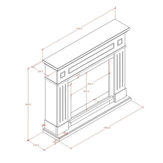 MPC  Cornice Caminetti Pienza Blu Turchese  un prodotto in offerta al miglior prezzo online