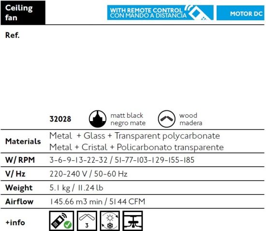 FARO  Ventilatore a Soffitto Mini Eterfan Nero  un prodotto in offerta al miglior prezzo online