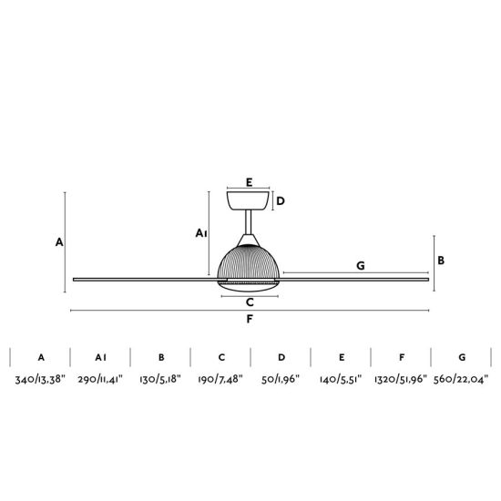 FARO  Schwarzer Deckenventilator Und Fernbedie ist ein Produkt im Angebot zum besten Preis