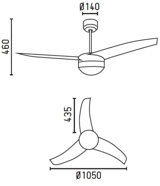 FARO  Ceiling Fan Grey With Light Easy is a product on offer at the best price