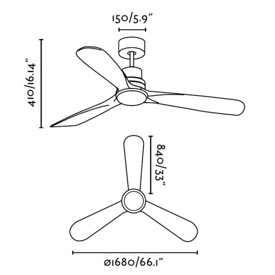 FARO  Ceiling Fan Lantau With Led Light is a product on offer at the best price