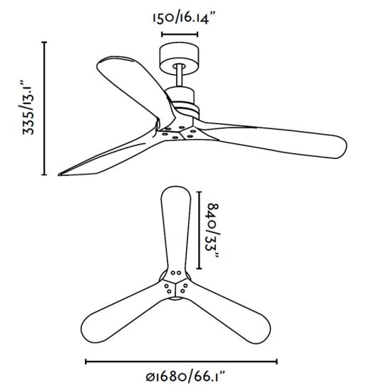 FARO  Ceiling Fan Without Light Lantau Brown is a product on offer at the best price