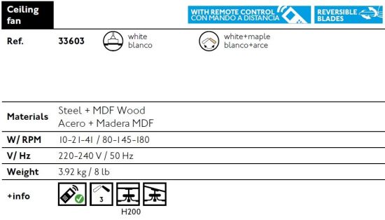 FARO  Ceiling Fan Without Light Mini Mallorca is a product on offer at the best price