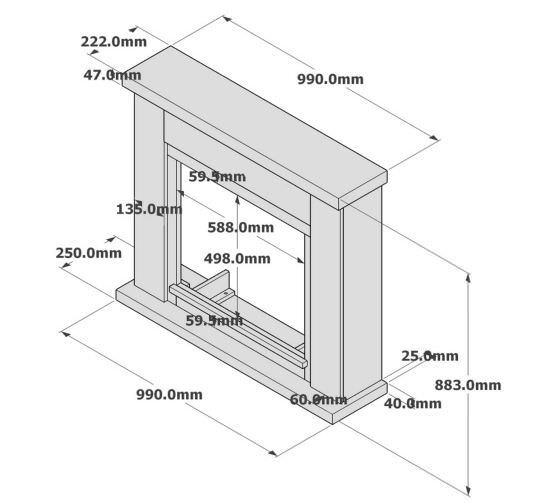 TAGU the missing piece  Rivestimento Grigio Scuro Per Caminetto  un prodotto in offerta al miglior prezzo online