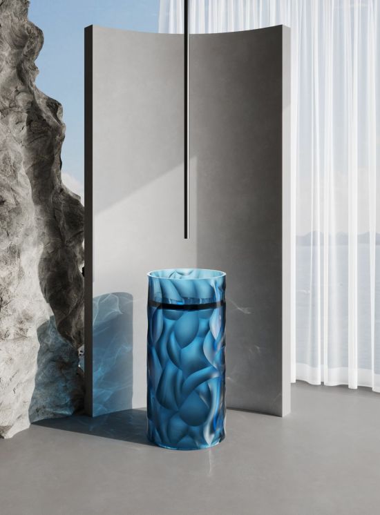SINED  Lavandino free standing Sined Zefiro Blu  un prodotto in offerta al miglior prezzo online