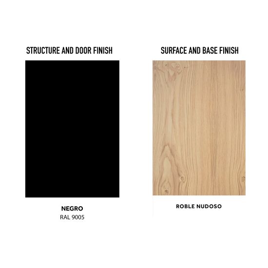 SINED  Black Sideboard With Fireplace Doors is a product on offer at the best price