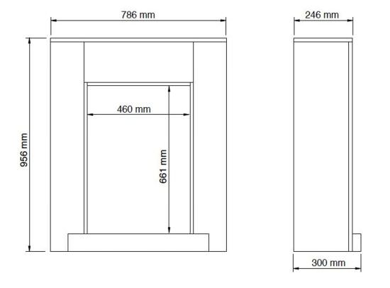 Xaralyn  Cornice Mdf Hamar Per Camini Rubyfires  un prodotto in offerta al miglior prezzo online