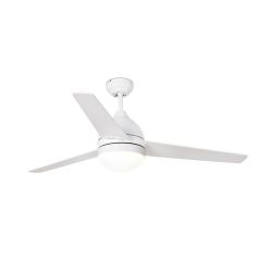 White Ceiling Fan With Light