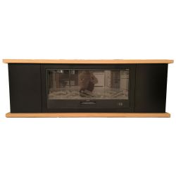 SINED  Black Wooden Cabinet And Electric Firepl is a product on offer at the best price