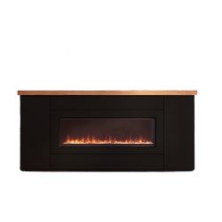 SINED  Mobile In Legno Nero Con Camino  un prodotto in offerta al miglior prezzo online