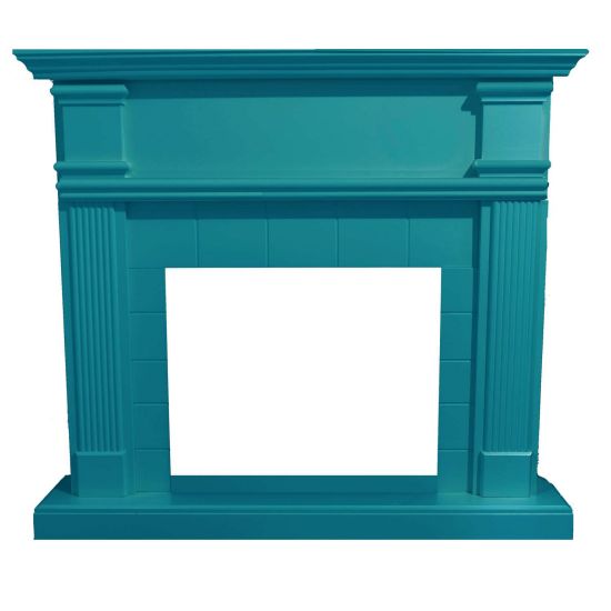 Cornice Blu Turchese Per Caminetti