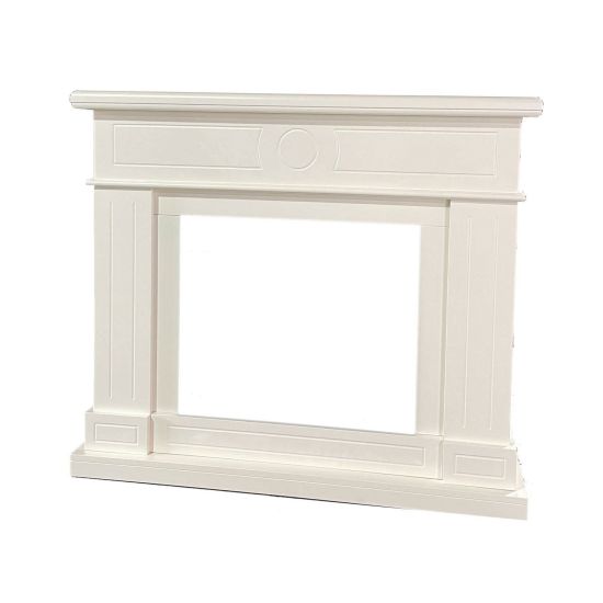 Cornice Bianco Crema Caminetto Elettrico