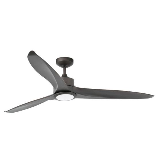 Large Ceiling Fan Tonic Brown Led Light