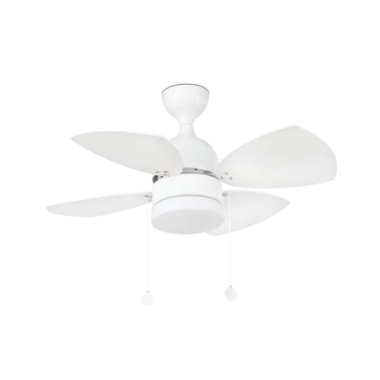 Small White Ceiling Fan Mediterraneo