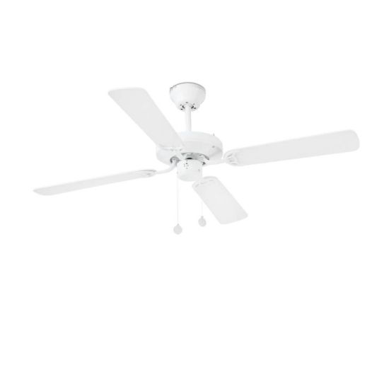 White Ceiling Fan Without Light Yakarta