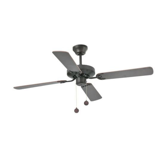 Brown Ceiling Fan With Reversible Blades