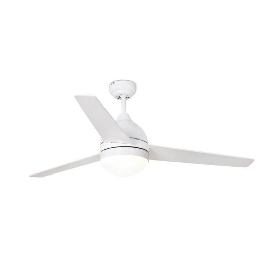 White Ceiling Fan With Light
