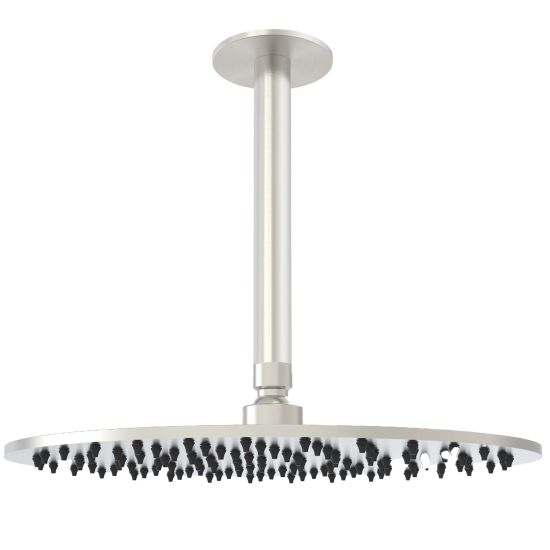 Kit Braccio Soffione Inox 30cm Soffitto Kit Braccio Soffione Inox 30cm Soffitto