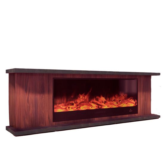 Elegante Mobile Marrone Con Focolare