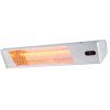 Infrared Heater Outdoor Use With Adjustable Power 2000w Structure In Anodized Aluminium And Steel Short-wave Ir-a Indoor Heating Lamp And Remote Control Elegant Design With Protection Grid And Led Display