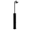 Doccia Solare Dino Nera Doccia Calda Da Esterno Riscaldata Dal Sole In Alluminio Serbatoio 26 Litri Soffione Quadrato 22 Cm In Abs e Miscelatore, Lavapiedi. Altezza 225 Cm Pressione Max. Di Esercizio 3 Bar