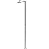 Colonna Doccia In Acciaio Inox Nautico 316l Per Esterno Sined Polifemo. Realizzata Con Temporizzatore Per Massimo Comfort e Risparmio Acqua. Installazione Semplificata e Resistenza Unica Con Scatola C-box Dedicata. Ideale Per Ogni Spazio Esterno.