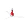 Elegante Ventilatore Rosso Da Soffitto