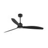 Industrial Style Ceiling Fan Just Fan Lightless Fan With Remote Control And Low Consumption Dc Motor Reversible Rotation For Summer And Winter Use 3 Polycarbonate Blades Diameter 128 Cm Height 64 Cm