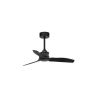 Ventilatore Da Soffitto Just Fan 33424 Nero Opaco Ventilatore Senza Luce Per Ambienti Fino a 13 Metri Quadri 3 Pale In Abs Diametro 81 Cm Altezza 64 Cm Ventilatore a Risparmio Energetico Con Motore Dc a 6 Velocit e Telecomando Funzione Estate Inverno