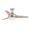 Nickel Ceiling Fan With Light Mini Ufo