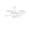 Ventilatore Da Soffitto Con Luce Mediterraneo Corpo In Acciaio Bianco Con 4 Pale Mdf Reversibili Bianco e Acero Comando a Catenelle 3 Velocit Diametro 81,5 Cm Funzione Inversa Estate Inverno Il Mpc 33704  Un Ventilatore Per Appartamento Economico