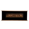 Cornice In Legno Con Camino Elettrico