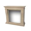 Cornice Classica Per Caminetto Kreta Mini In Pietra Fossile Colore Bianco Finitura Opaca Rivestimento In Stile Classico Misure 990x1050x445 Mm. Per Inserti Albany, Cassette600, Lucius e Trivero70. Design Esclusivo, Ben Si Adatta a Quasi Tutti Gli Interni.
