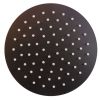 Soffione Doccia Rotondo 6 Pollici 15 Cm In Acciaio Inox Colore Nero Opaco