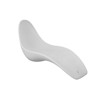 Chaise Longue Sirio Lounge Chair Colore Bianco. Interamente Realizzato In Pe Di Alta Qualit, Moderno, Articolo Di Lusso, Resistente All'acqua. Ottimo Per Uso Interno e Esterno. Molto Resistente Ai Raggi Uv Riciclabile. Dimensioni 178x62x91 Cm.