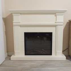 Cream White Fireplace Frame