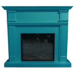 Cornice Blu Turchese Per Caminetti