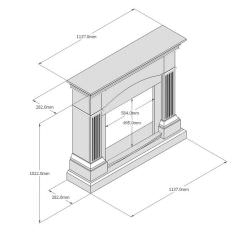 Cornice Caminetti Cetona Grigio Scuro