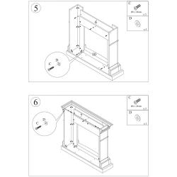 Cornice Caminetti Cetona Grigio Scuro