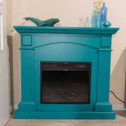 Cornice Blu Turchese Caminetto Cetona