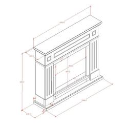 Cornice Caminetti Pienza Grigio Scuro