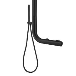 Doccia Montaggio a Muro Nera Black Matt