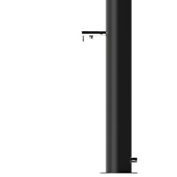 Doccia Da Giardino Acciao Inox Nera