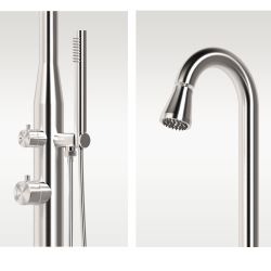 Doccia Da Esterno In Acciaio Inox Nero