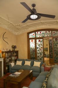 Ceiling Fan With Light Mpc Winch Brown