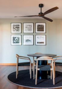 Large Black Fan With Application