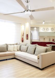 Ceiling Fan With Light Satin Nickel Palk