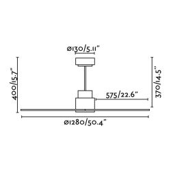Ceiling Fan Nassau Brown Dc Motor