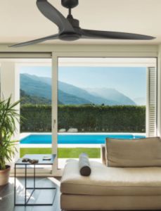 Large Ceiling Fan Tonic Brown Led Light
